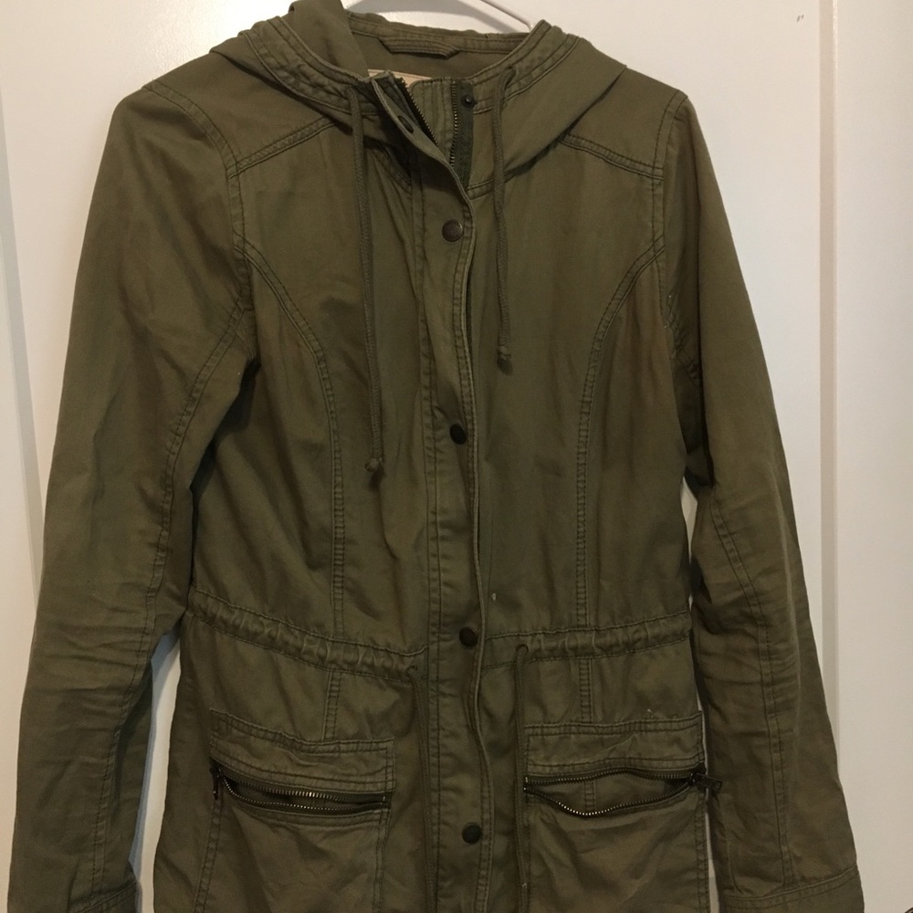 Army green Hollister jacket